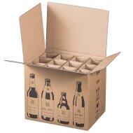 Shipping cartons BEER | 12 bottles 0.33 - 0.5 l | 353x255x288 mm