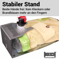 Filling holder for bag-in-box bags 120x120x100 mm