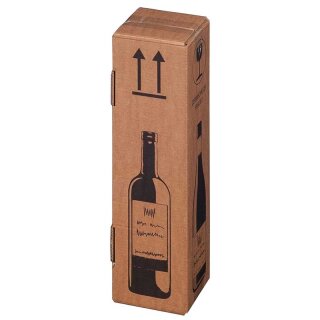 PREMIUM Flaschenkartons | 1 Flasche 0,75 - 1 L | 105x105x420 mm