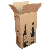 PREMIUM bottle cartons | 2 bottles 0.75 - 1 L | 204 x 108 x 368 mm