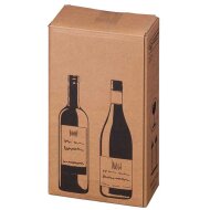 PREMIUM bottle cartons | 2 bottles 0.75 - 1 L | 204 x 108 x 368 mm