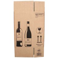 PREMIUM bottle cartons | 2 bottles 0.75 - 1 L | 204 x 108 x 368 mm