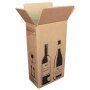 PREMIUM Flaschenkartons | 2 Flaschen 0,75 - 1 L | 204x108x368 mm