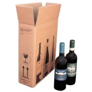 PREMIUM bottle cartons | 3 bottles 0.75 - 1 L | 305 x 108 x 368 mm