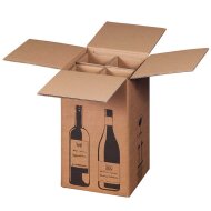 PREMIUM bottle cartons | 4 bottles 0.75 - 1 L | 212 x 204...