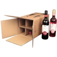 PREMIUM bottle cartons | 4 bottles 0.75 - 1 L | 212 x 204 x 368 mm