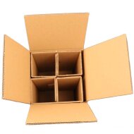 PREMIUM bottle cartons | 4 bottles 0.75 - 1 L | 212 x 204 x 368 mm