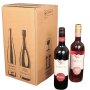 PREMIUM bottle cartons | 4 bottles 0.75 - 1 L | 212 x 204 x 368 mm