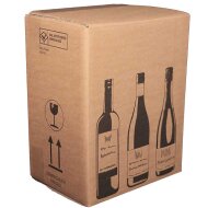PREMIUM Flaschenkartons | 6 Flaschen 0,75 - 1 L | 305x212x368 mm