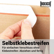 Automatic bottom cartons with tear open perforation 230x160x50 mm
