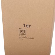 BOXXwell Flaschenversandkartons | 1 Flasche 0,75 - 1 L | 112x112x380 mm