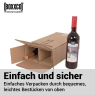BOXXwell bottleshipping cartons | 2 bottles 0,75 - 1 l | 202x130x380 mm