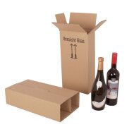 BOXXwell Flaschenversandkartons | 2 Flaschen...