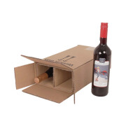 BOXXwell bottleshipping cartons | 2 bottles 0,75 - 1 l | 202x130x380 mm