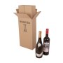 BOXXwell bottleshipping cartons | 2 bottles 0,75 - 1 l | 202x130x380 mm