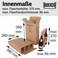 BOXXwell bottle shipping boxes | 3 bottles 0.75 - 1 L |...