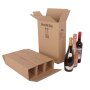 BOXXwell bottleshipping cartons | 3 bottles 0,75 - 1 l | 282x102x365 mm