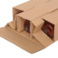 BOXXwell bottleshipping cartons | 6 bottles 0,75 - 1 l | 282x102x365 mm