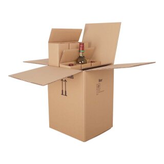 BOXXwell Flaschenversandkartons | 9Flaschen 0,75-1L |...