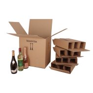 BOXXwell Flaschenversandkartons | 12 Flaschen...