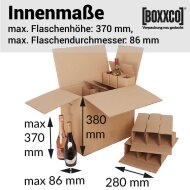 BOXXwell bottle shipping boxes | 15 bottles 0.75 - 1 L |...
