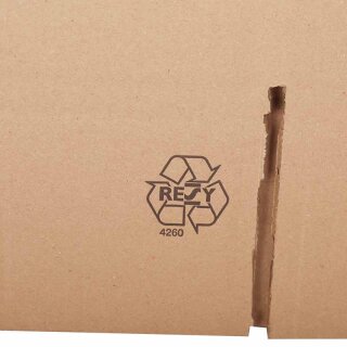 BOXXwell Flaschenversandkartons ohne Gefache | 1 Flasche 0,75 - 1 L | 112 x 112 x 380 mm