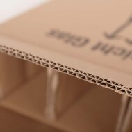 BOXXwell bottle shipping boxes without compartments | 3 bottles 0.75 - 1 L | 282x102x380mm