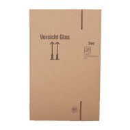 BOXXwell bottle shipping boxes without compartments | 3 bottles 0.75 - 1 L | 282x102x380mm