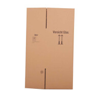 BOXXwell bottleshipping cartons without compartments | 6 bottles 0.75 - 1 l | 282x102x365 mm