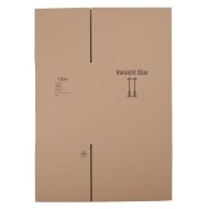 BOXXwell bottle shipping boxes without compartments | 12 bottles 0.75 - 1 L | 410x285x380mm
