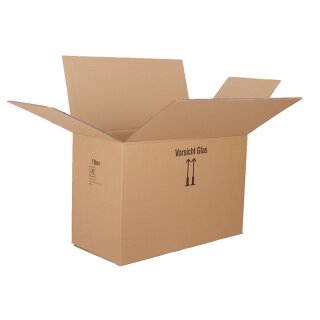 BOXXwell bottle shipping boxes without compartments | 18 bottles 0.75 - 1 L | 610x285x380mm